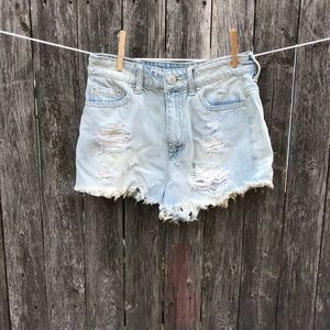 High rise distressed cut offs by BDG